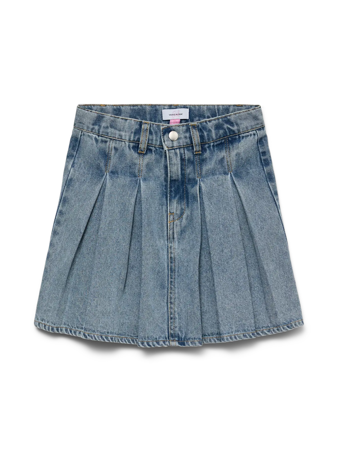 Vero Girl - Danni  Denim Pleat Skirt