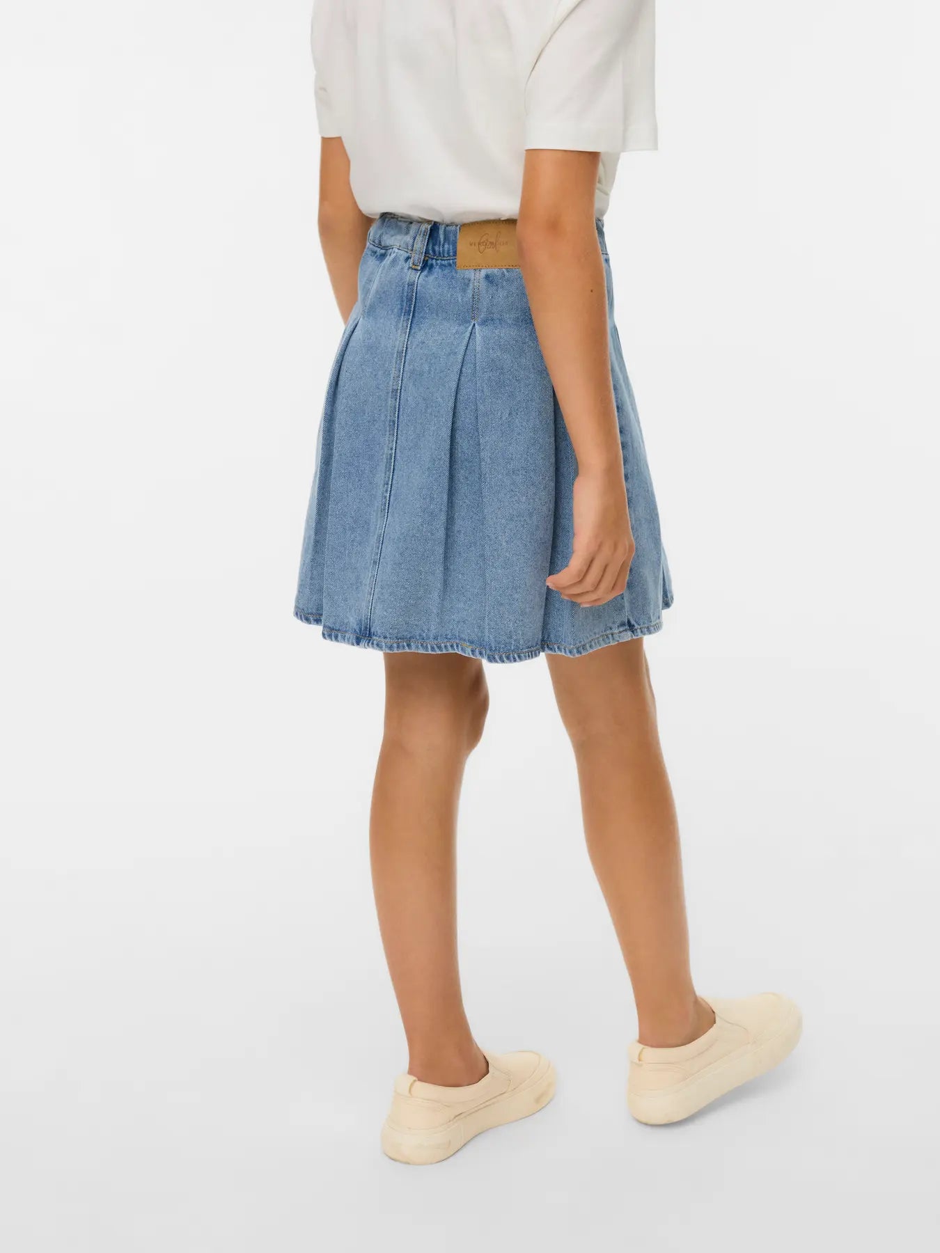 Vero Girl - Danni  Denim Pleat Skirt