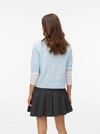 Vero Moda - Doffy Intarsia 2/4 O-Neck Cardigan