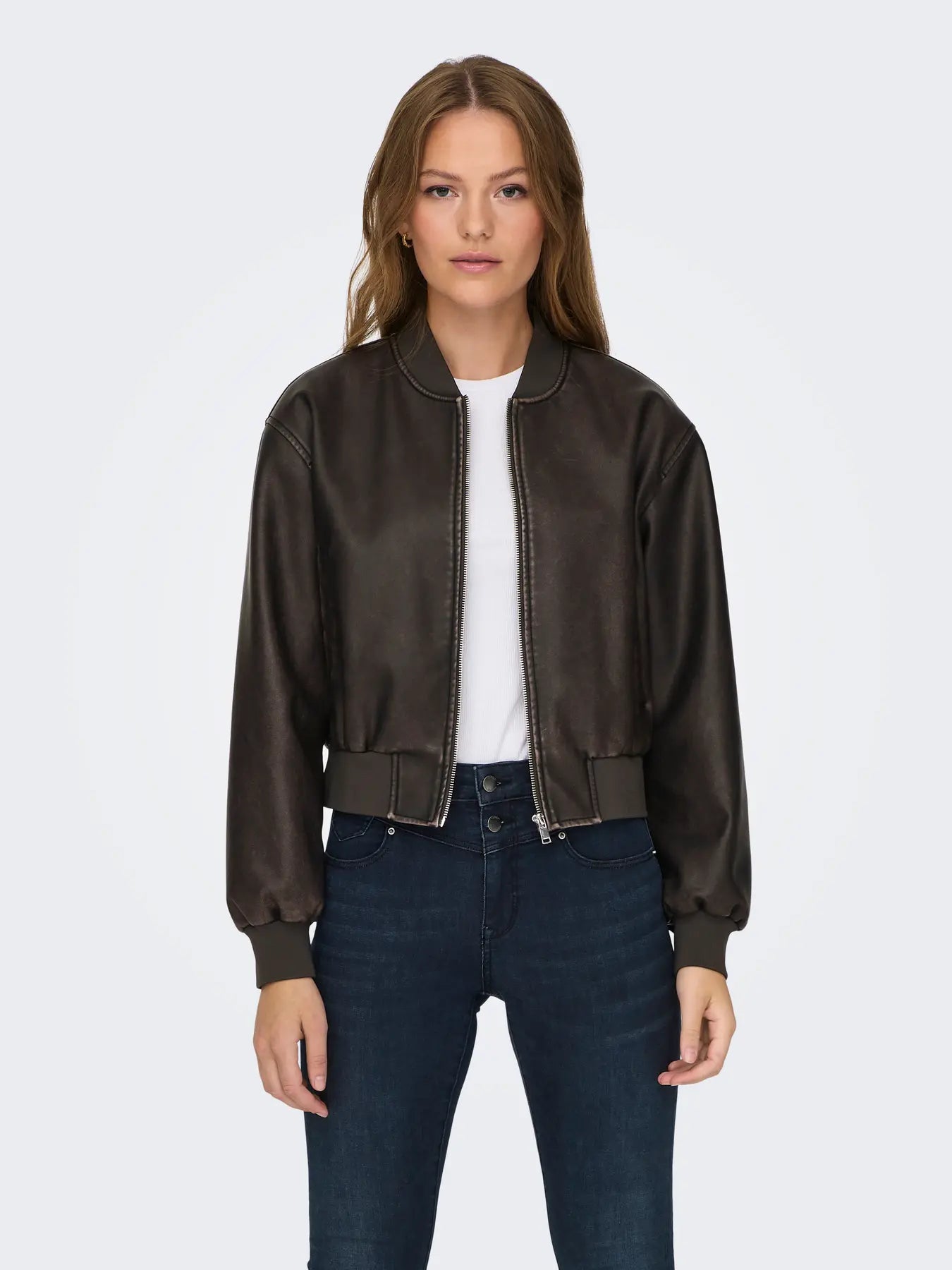 Only - Jane Faux Leather Jacket