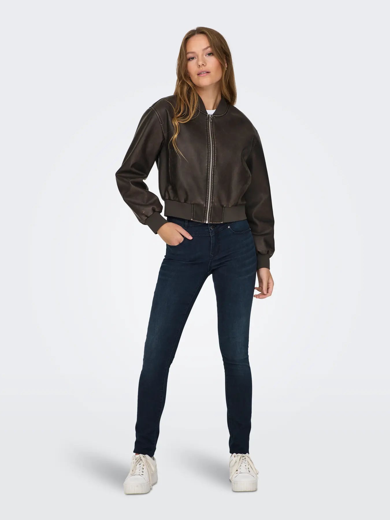 Only - Jane Faux Leather Jacket