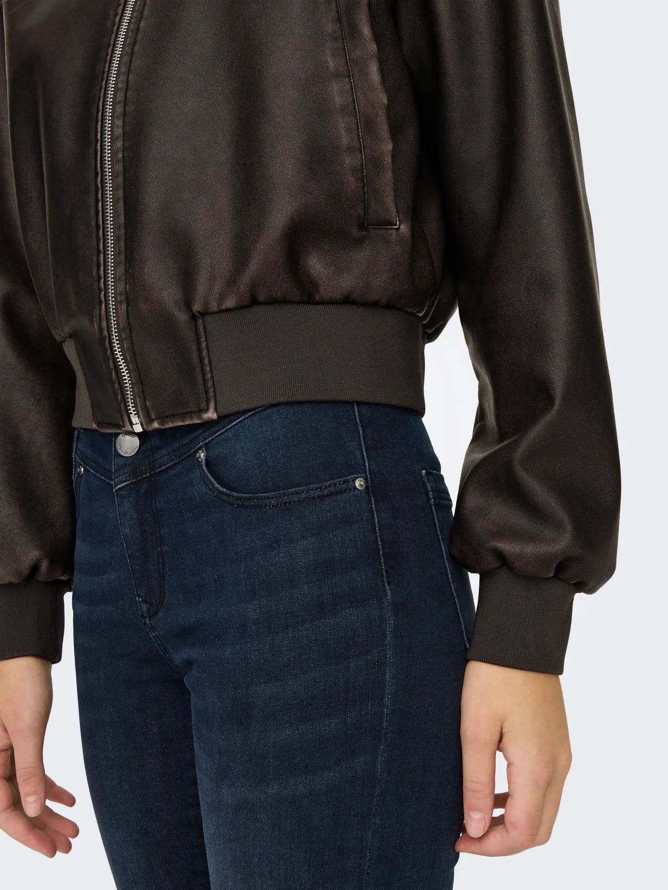 Only - Jane Faux Leather Jacket