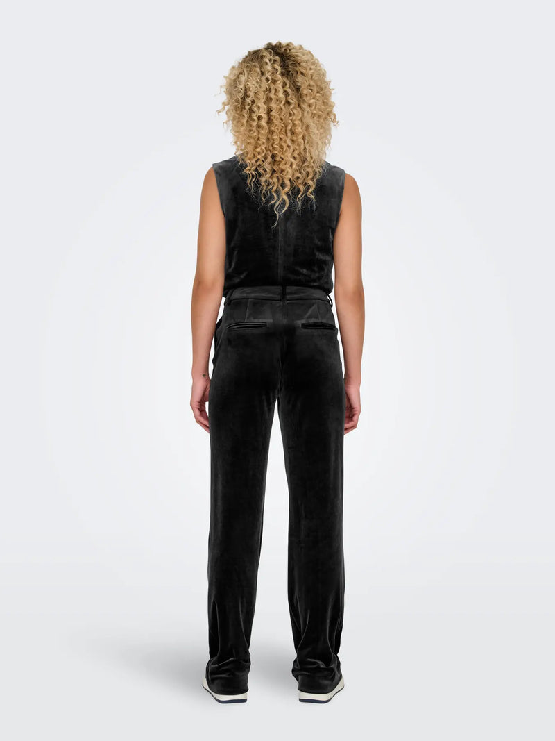 Only Kayle- Elsy Straight Leg Velvet Pant