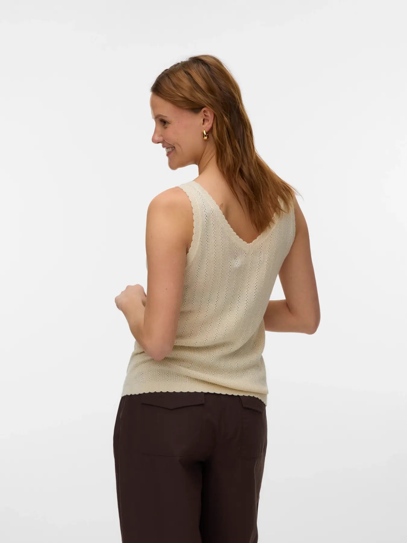 Vero Moda - NewLex Pointelle V-Neck Tank Top