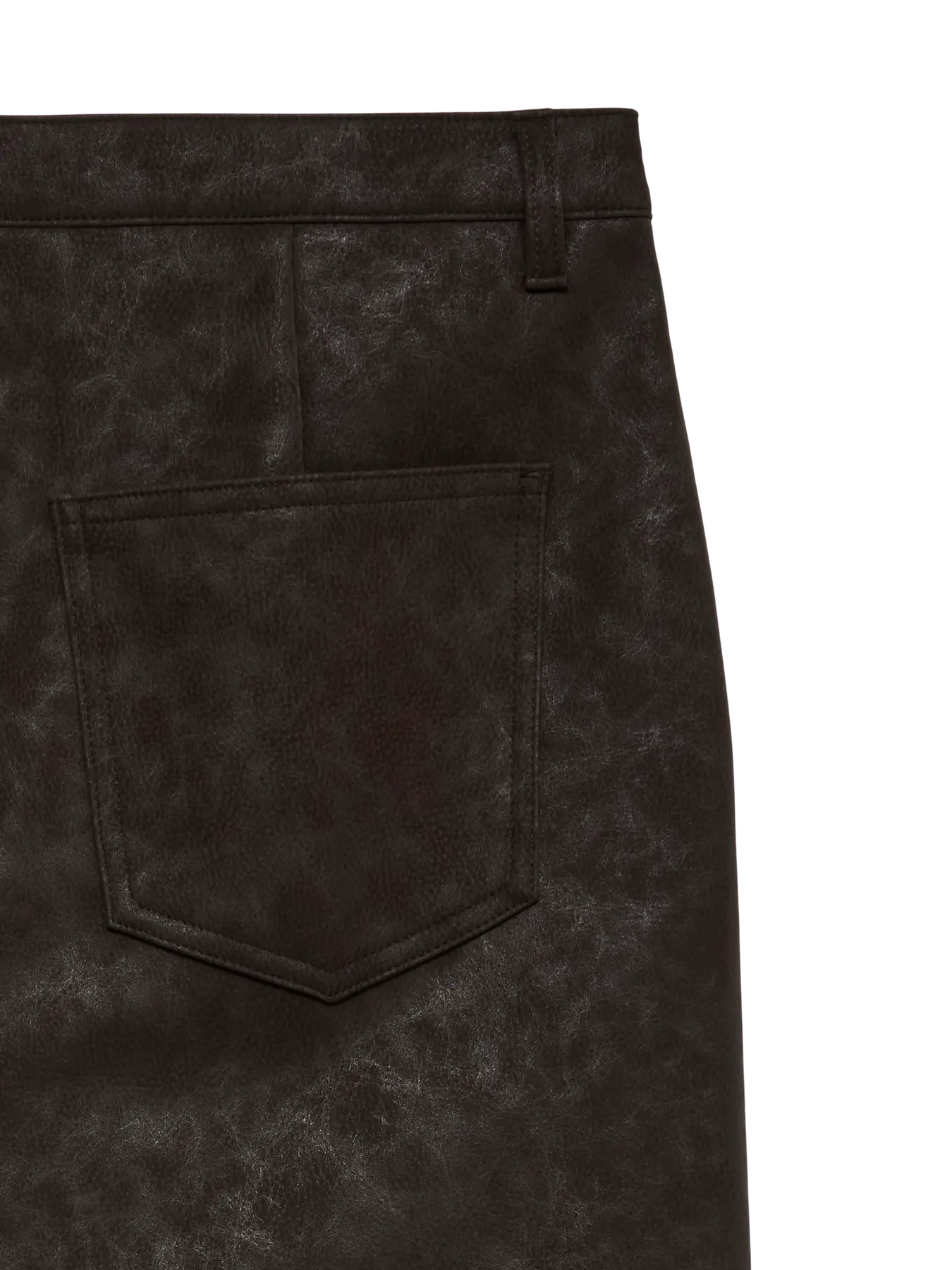 Vero Moda - Sanya Faux Leather Wide Leg Pants