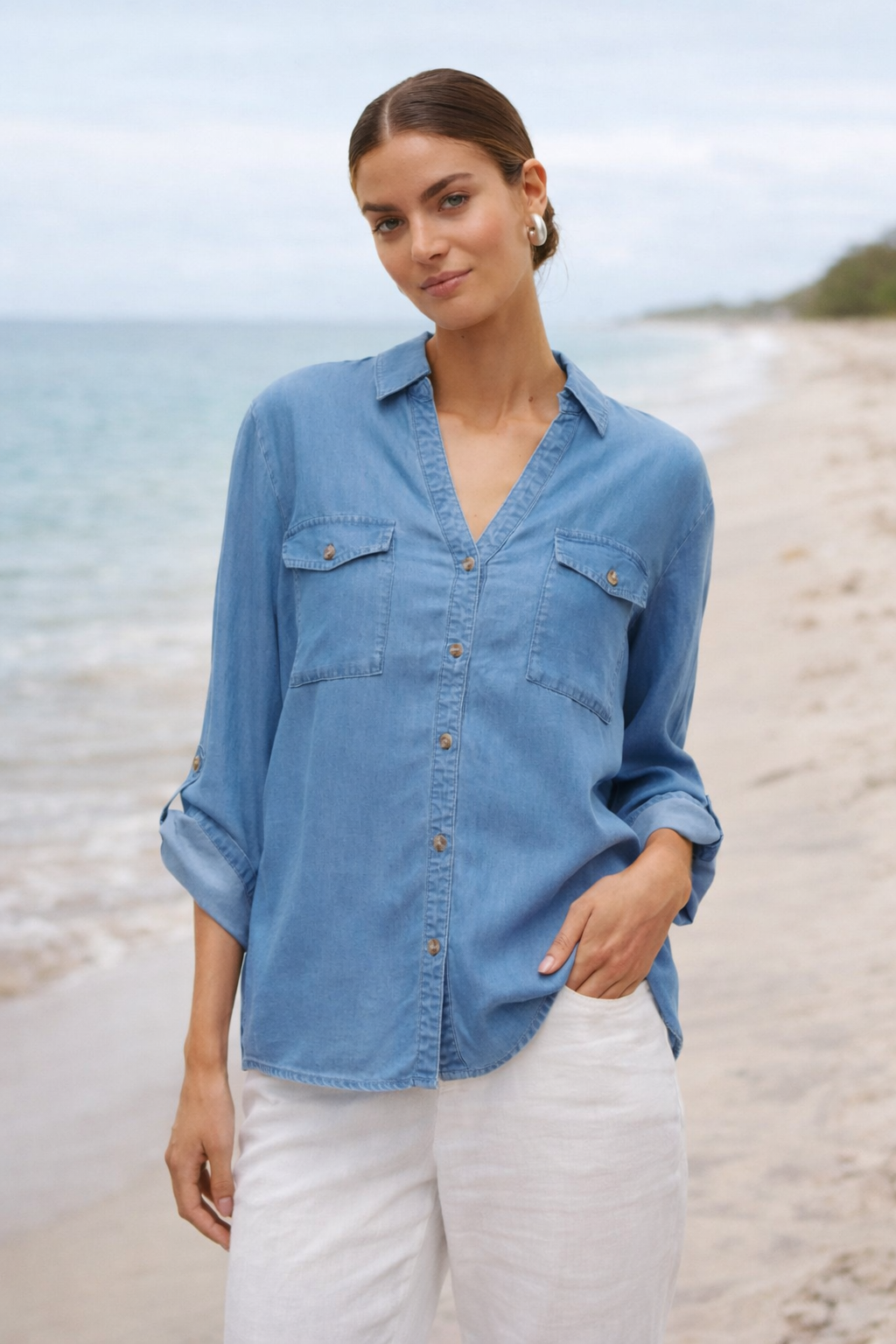 Vero Moda - Bree Tencel Shirt