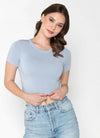 C'est Moi Bamboo Short Sleeve Crop Top