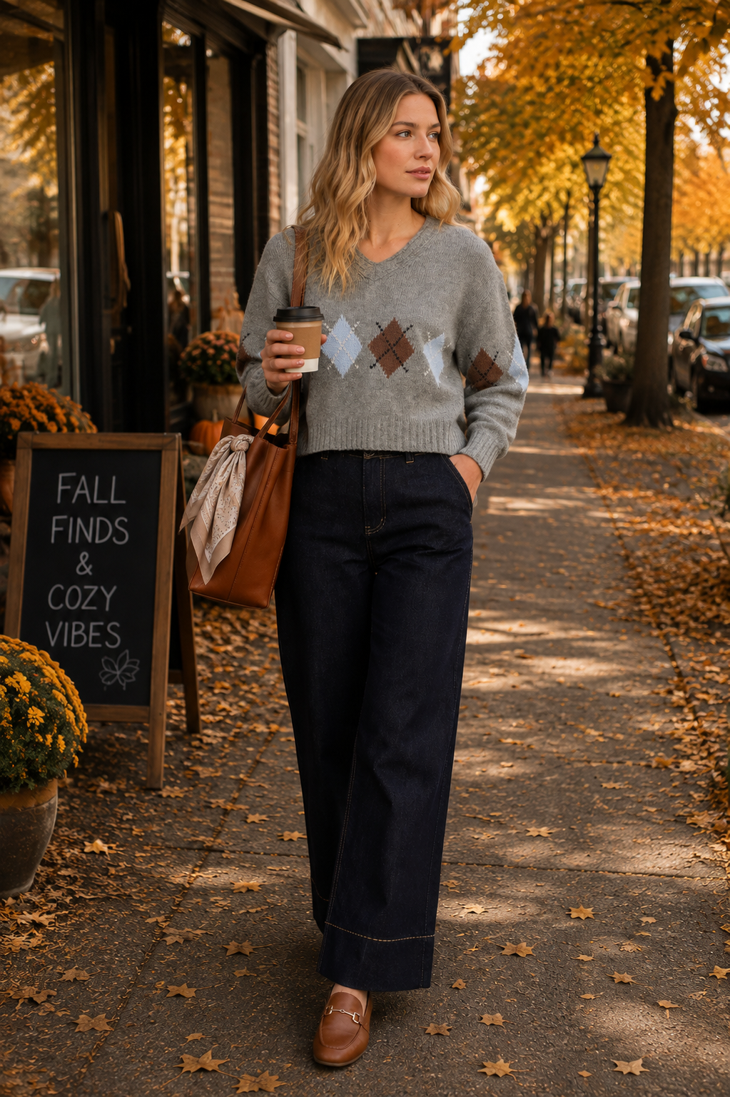 The Autumn Club Argyle Sweater 🍂