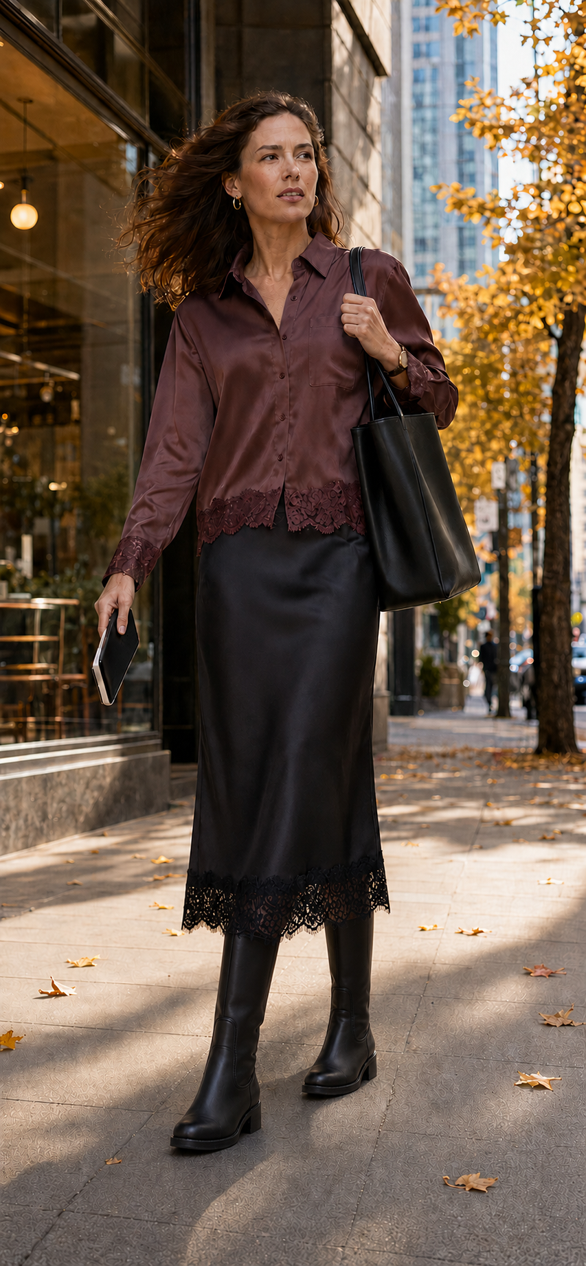 Only - Indona Satin Lace Blouse