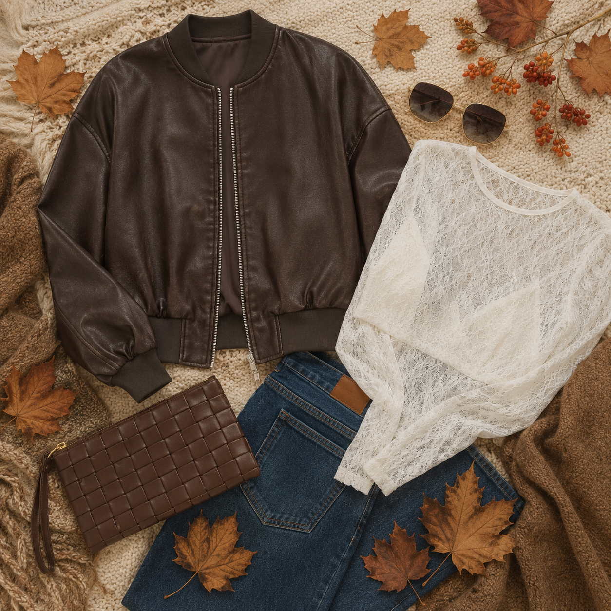 Only - Jane Faux Leather Jacket