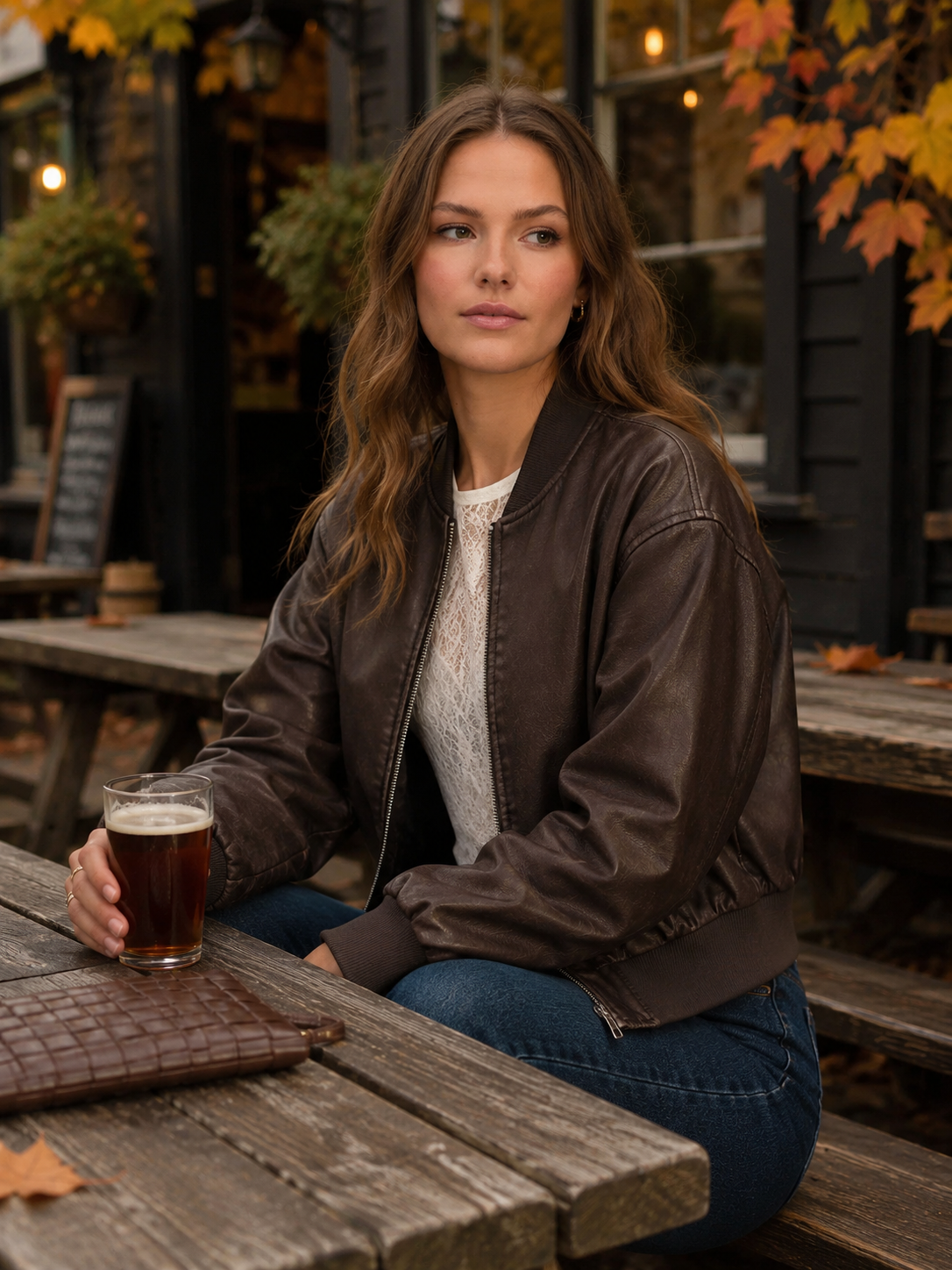 Only - Jane Faux Leather Jacket