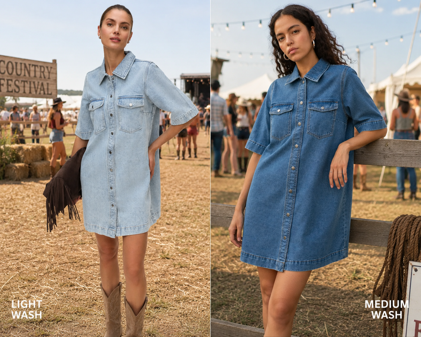 Vero Moda - Fenja Short Denim Dress