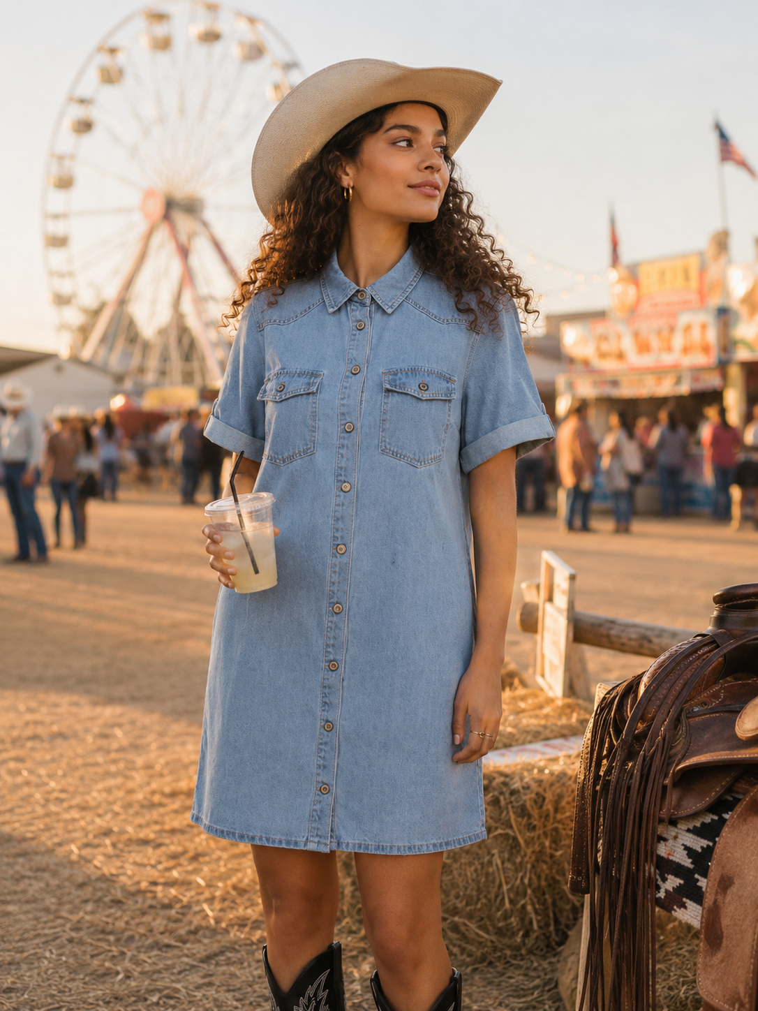 Only- Lisa Denim Dress