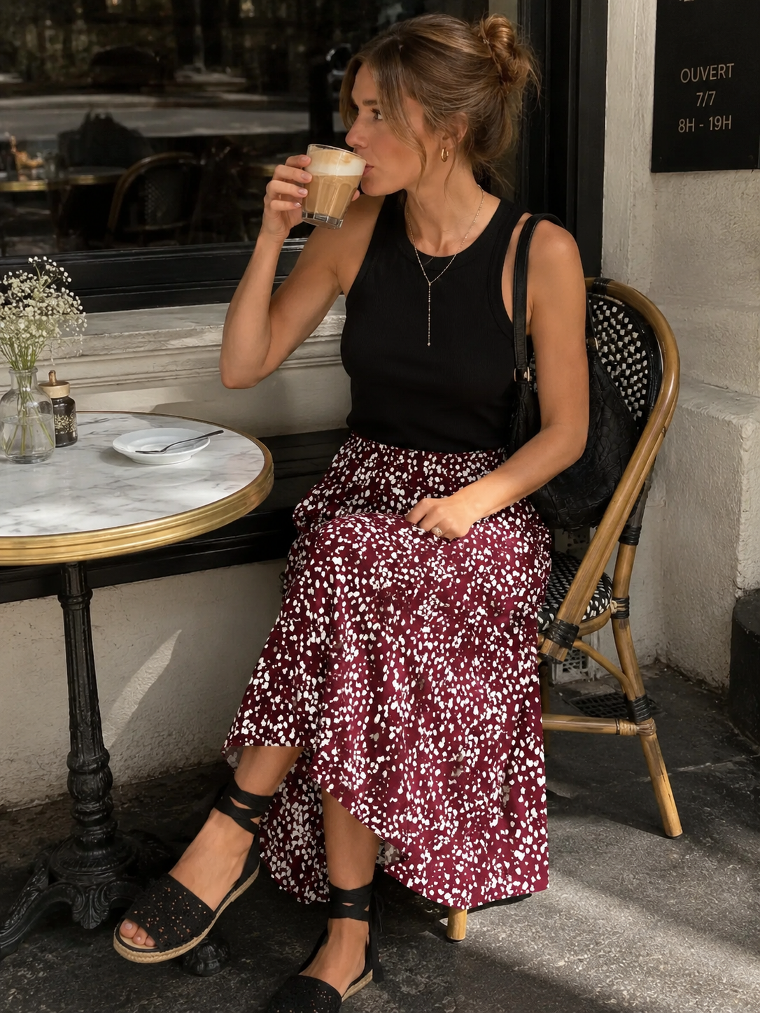 Vero Moda - Kora Printed Midi Skirt