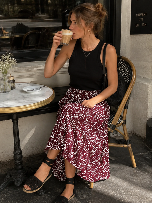 Vero Moda - Kora Printed Midi Skirt