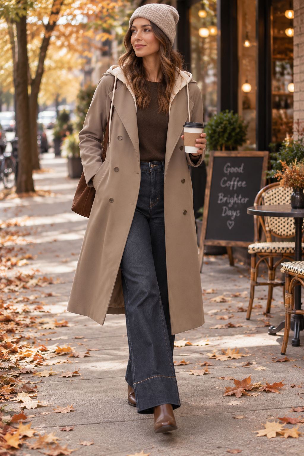 The Uptown Hooded Trench Coat