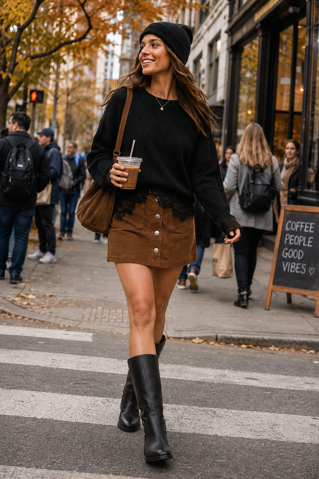 Only- Amazing Cord Skirt