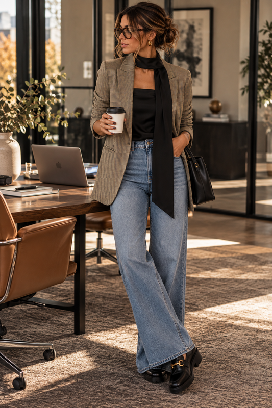 Vero Moda - Kanva Houndstooth Blazer