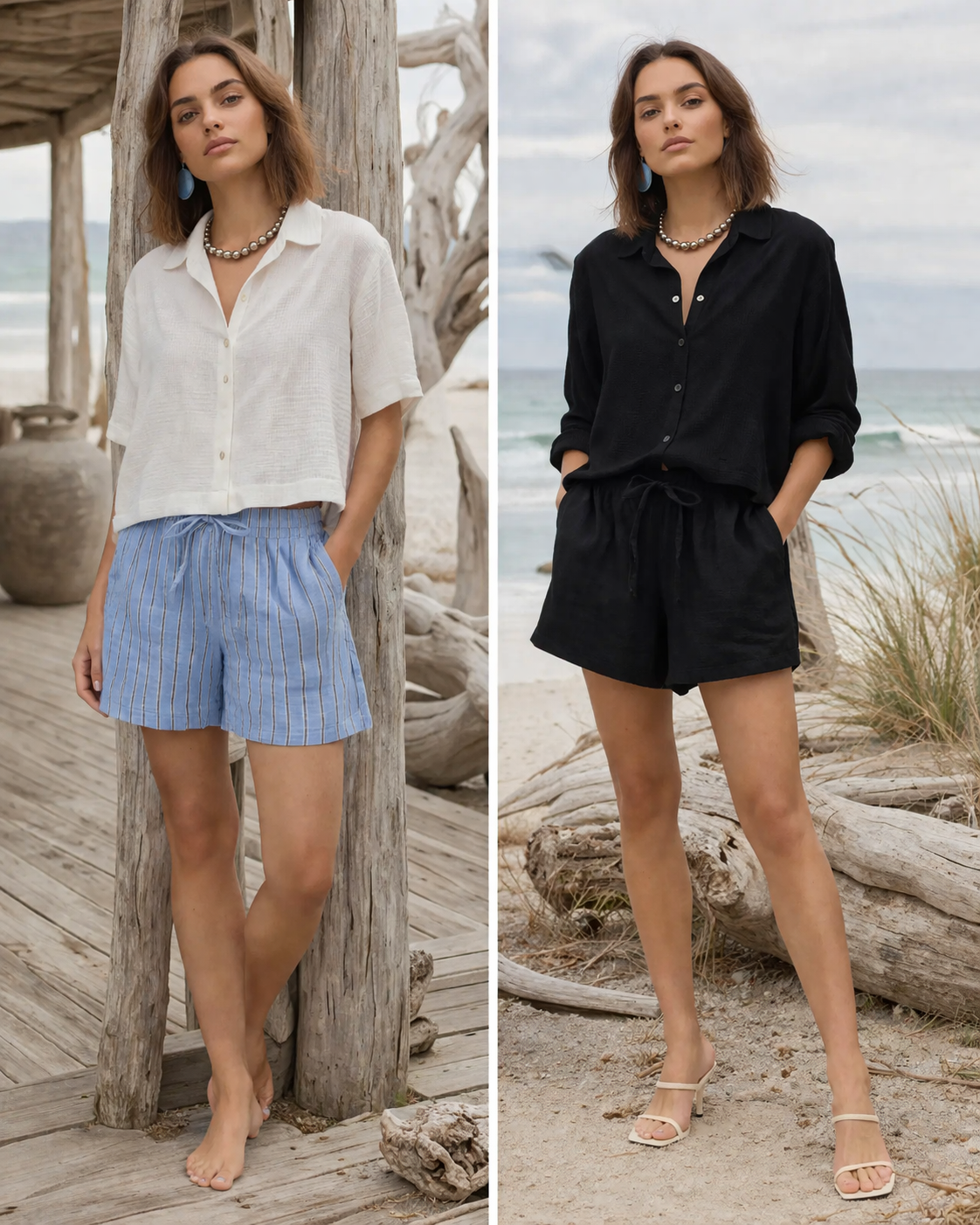 Vero Moda- Linn Linen Shorts