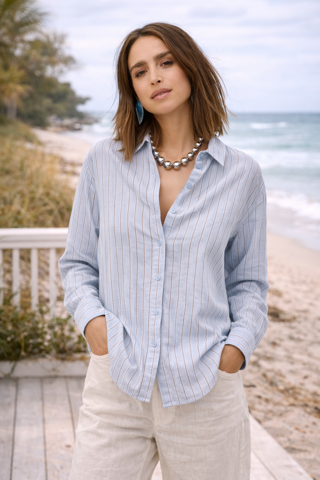 Vero Moda - Linn Linen Blouse