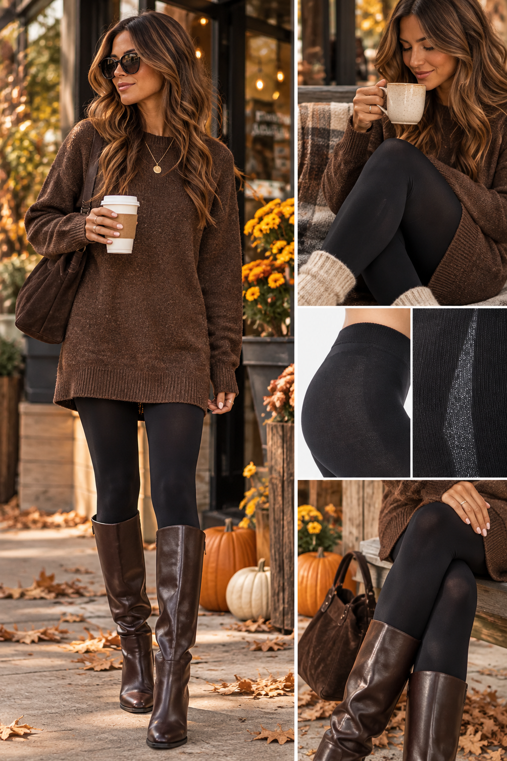 Pieces- Kaya Fleece Tights