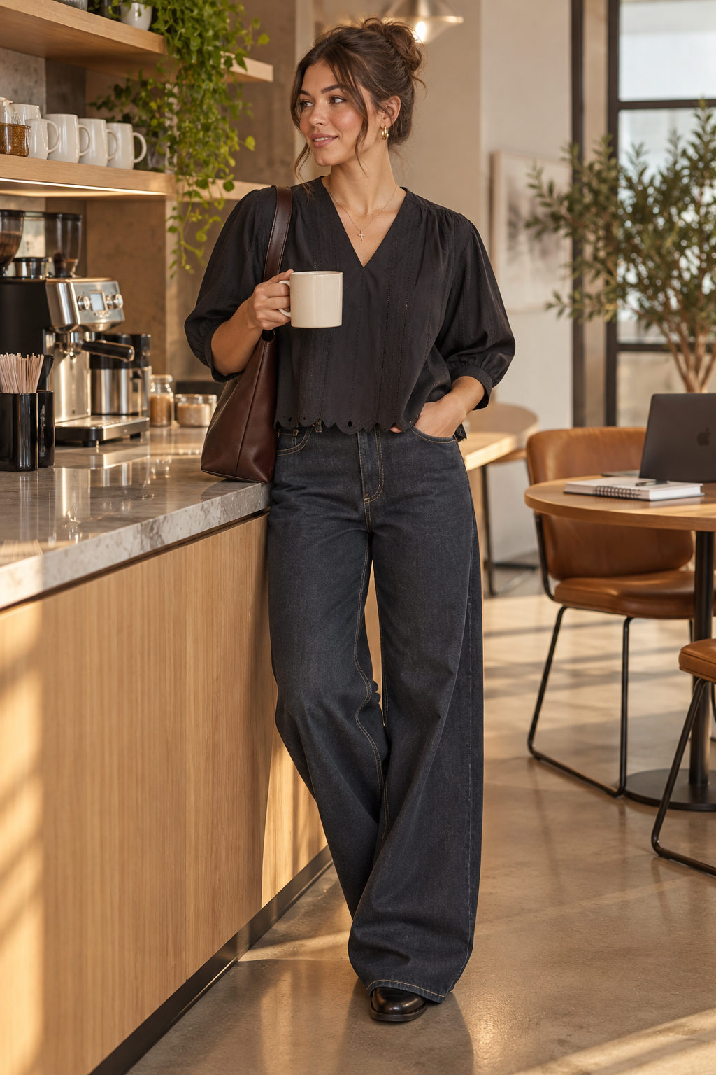 The After Hours Eyelet Blouse 🖤