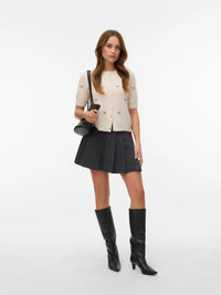 Vero Moda - Doffy Intarsia 2/4 O-Neck Cardigan