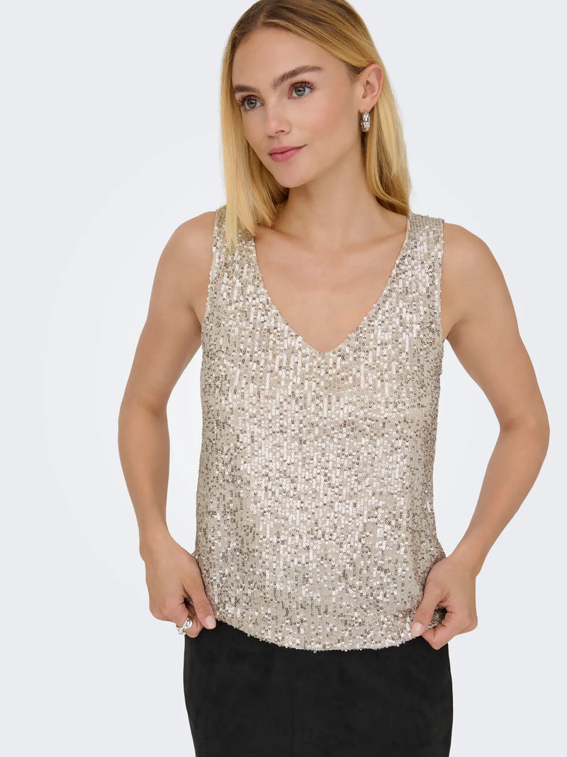 Only Ana V-Neck Tank Top