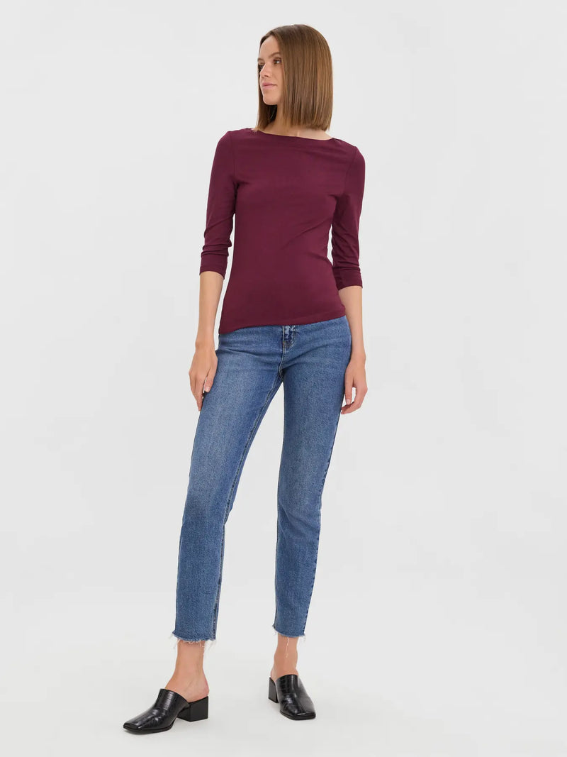 Vero Panda 3/4 Sleeve Top