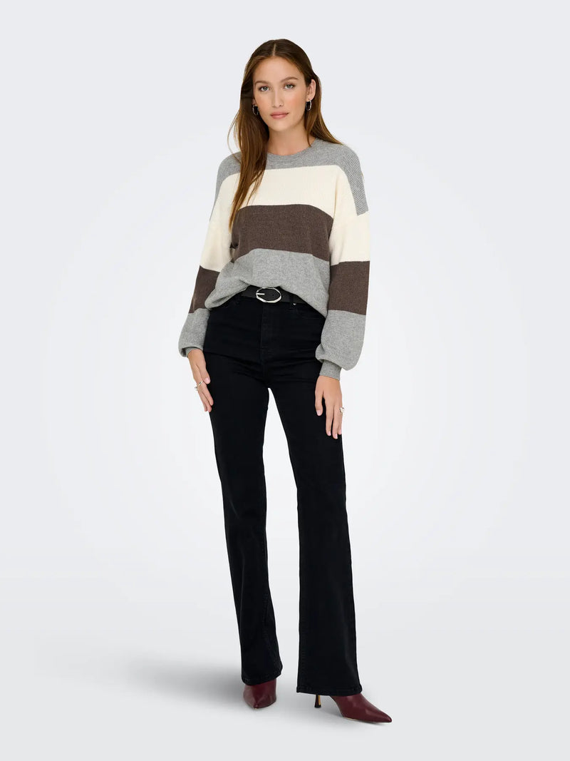 Only Atia Stripe Pullover Sweater