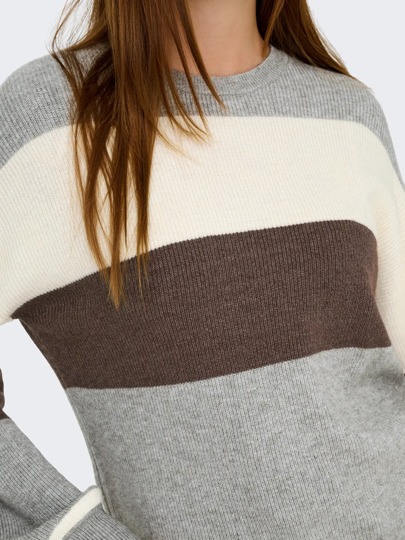 Only Atia Stripe Pullover Sweater