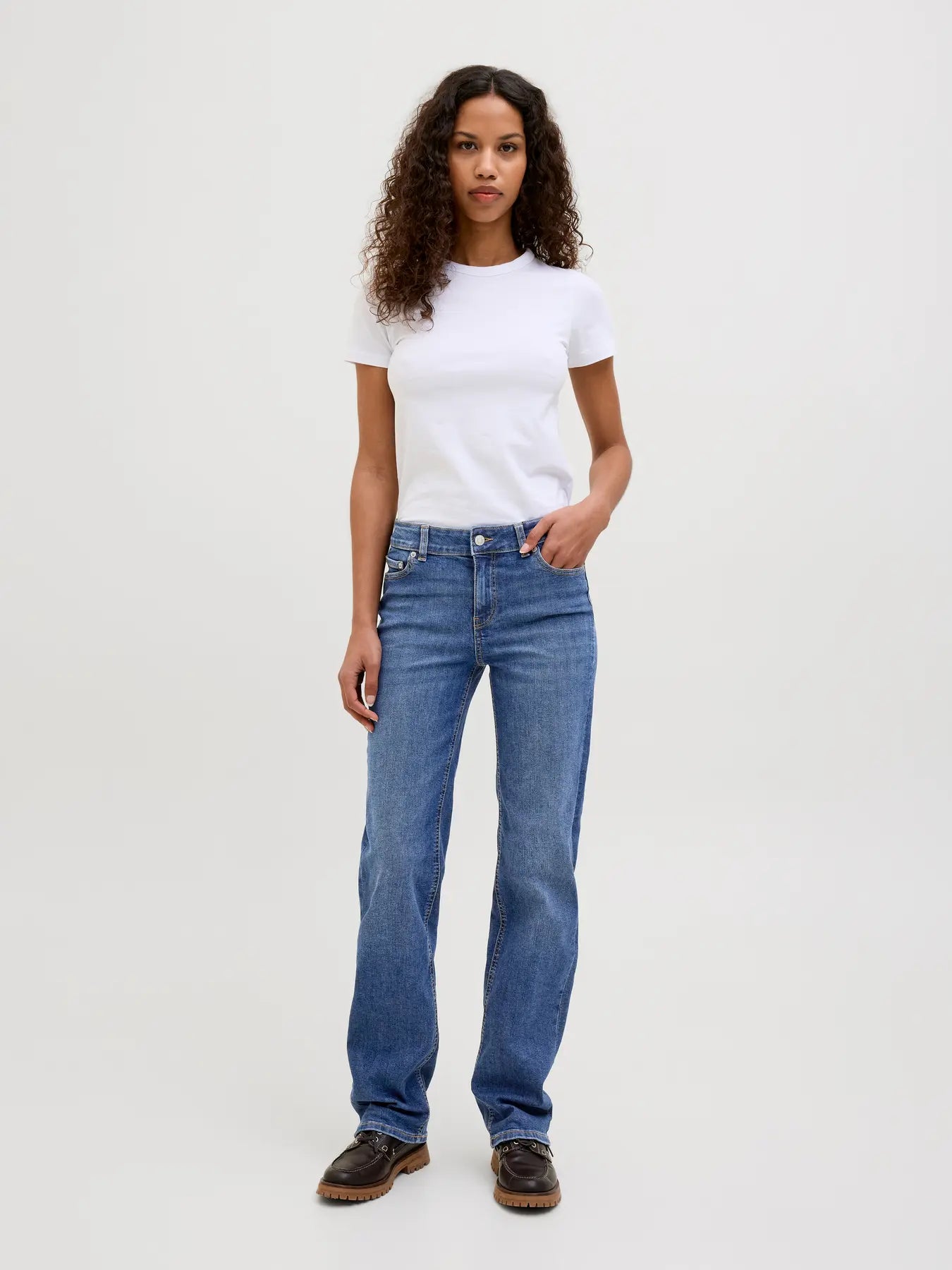 JJXX -Nice Slim Straight Mid Rise Jeans