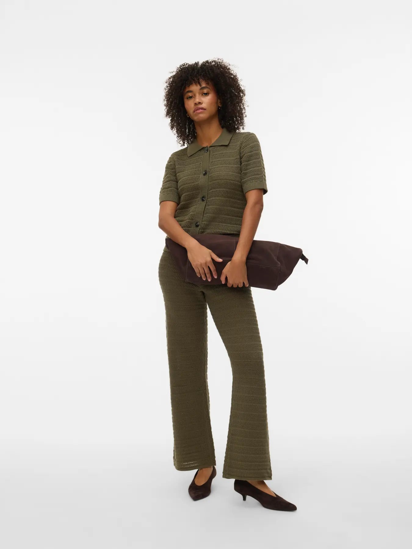 Vero Moda - Hayley 2/4 Poloneck Cardigan