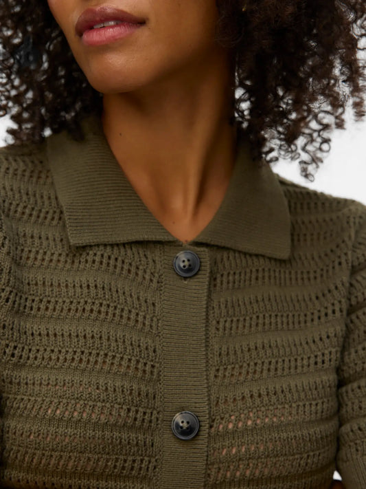 Vero Moda - Hayley 2/4 Poloneck Cardigan