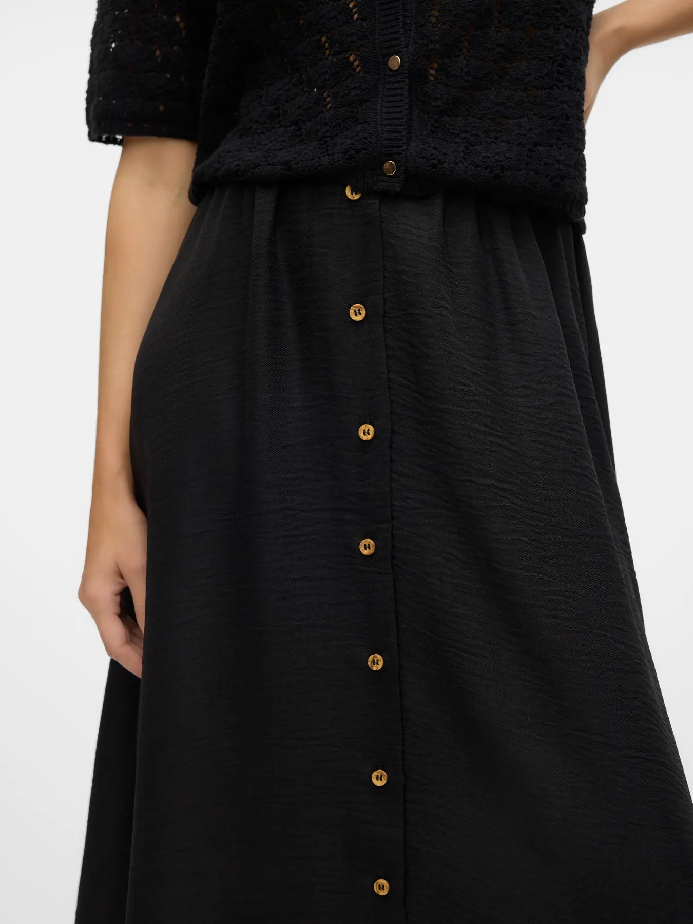 Vero Moda Melaney High Waist Button Skirt