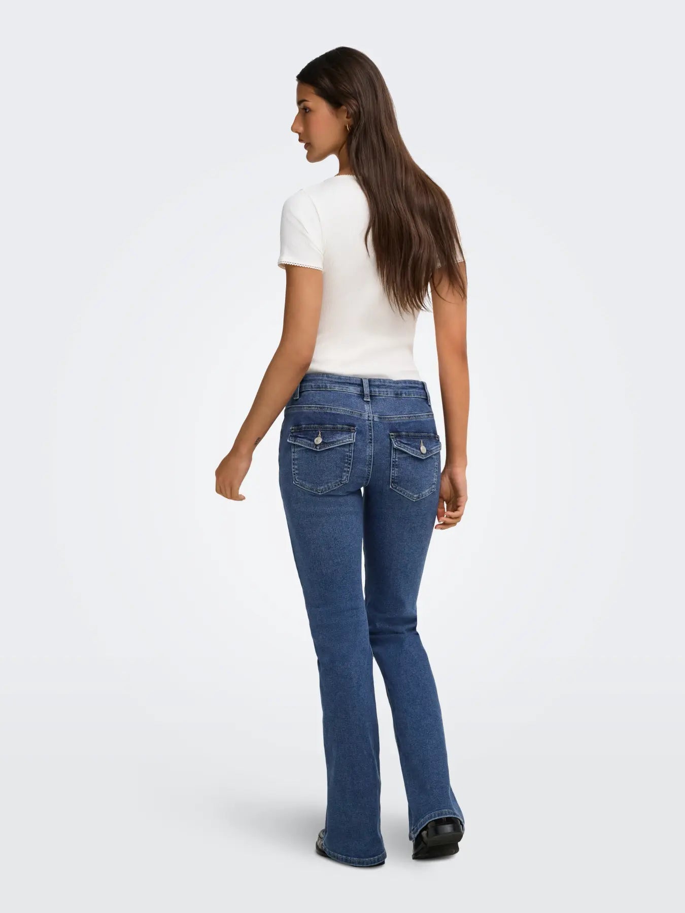 Only - Phoebe Low Rise Flare Jeans