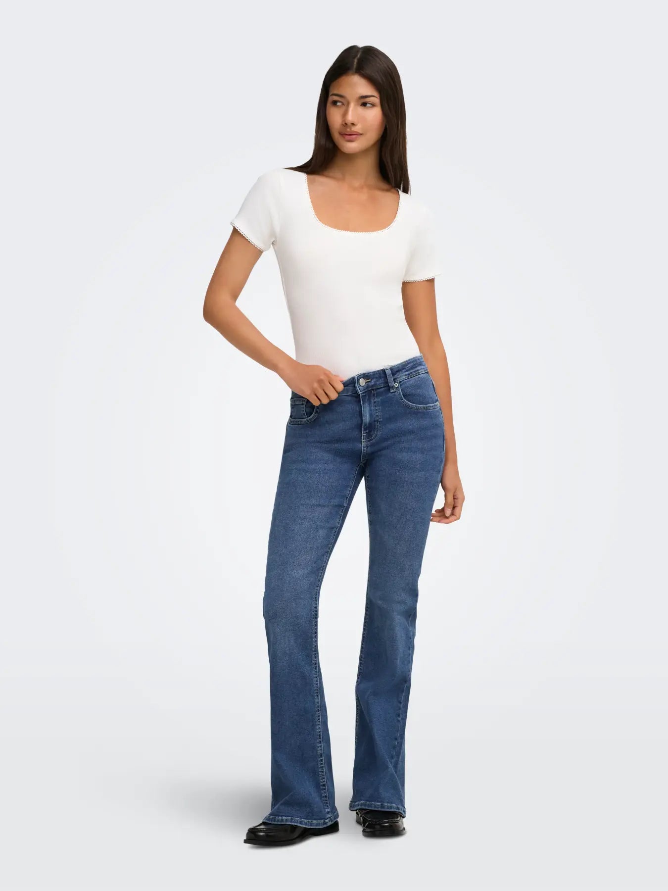 Only - Phoebe Low Rise Flare Jeans