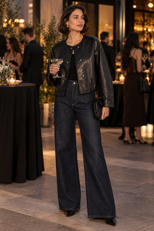 The After Hours Faux Leather Jacket 🖤
