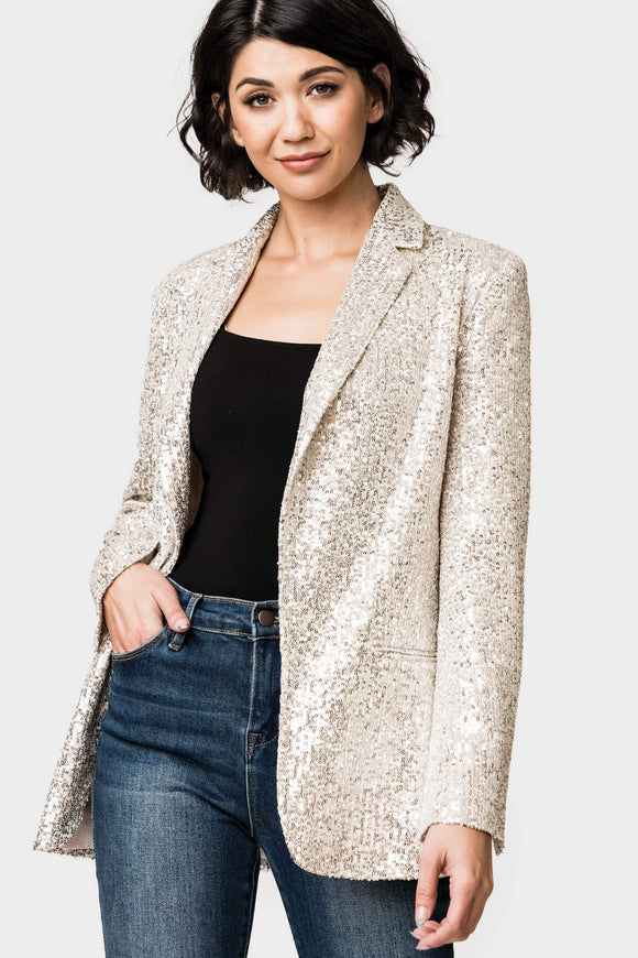 Only Elly-Fransa Sequin Blazer
