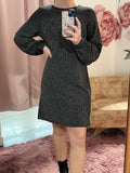Only Carol L/S Glitter Bow Dress