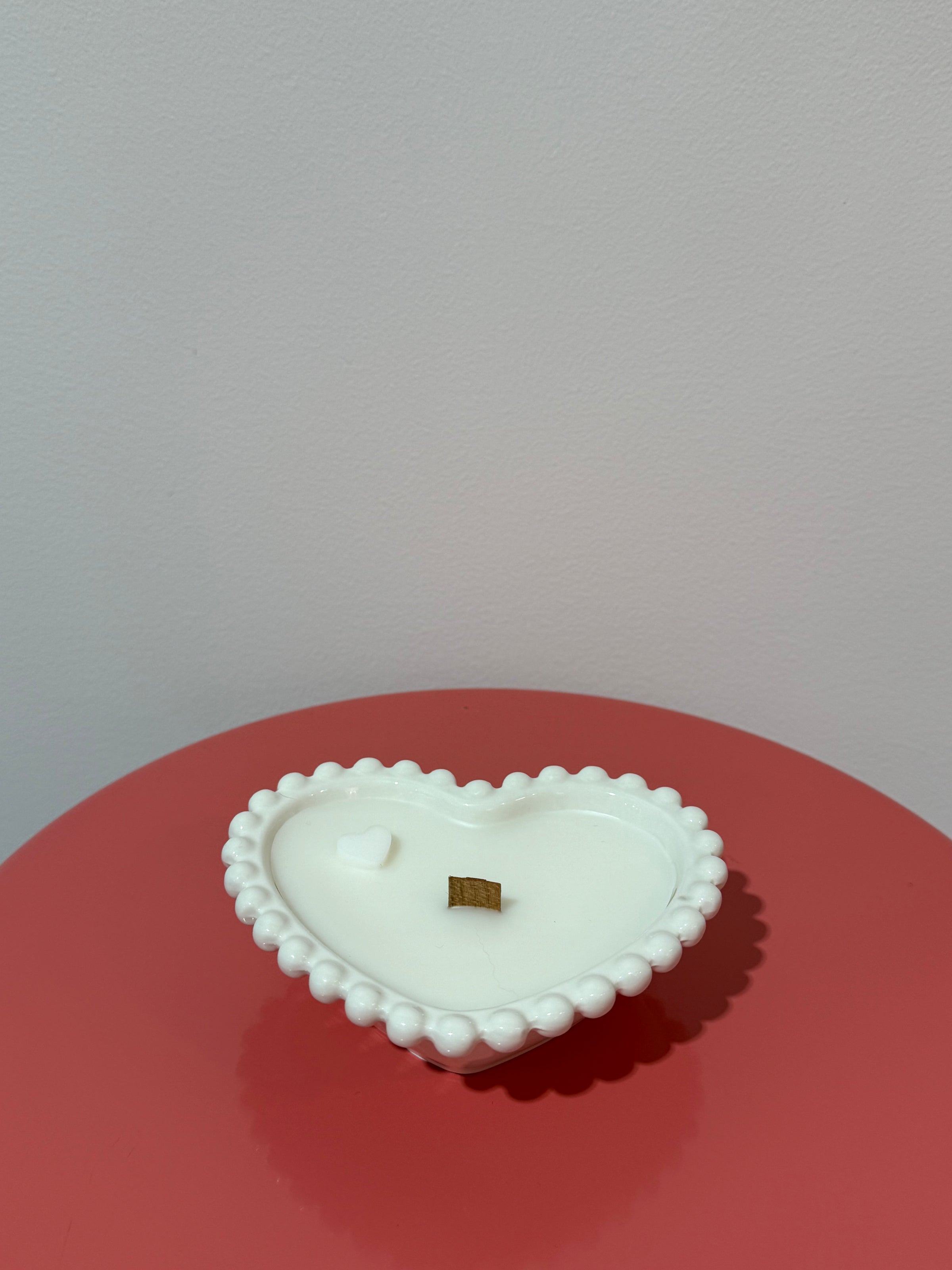 Crushed candle heart