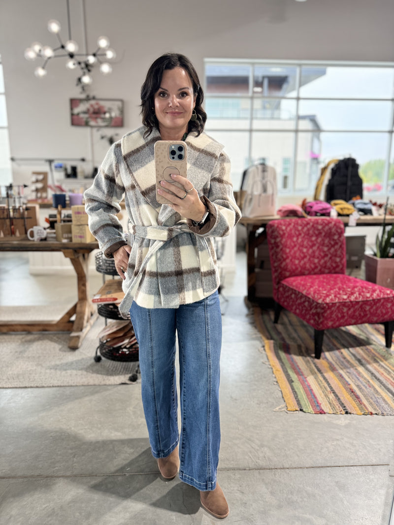 Vero Moda BlakeBergen Check Tie Jacket