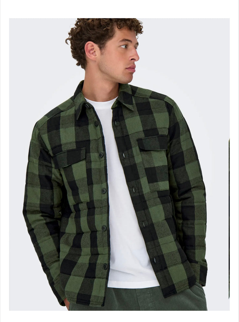 Only & Sons - Men's Gudmund Check Shacket