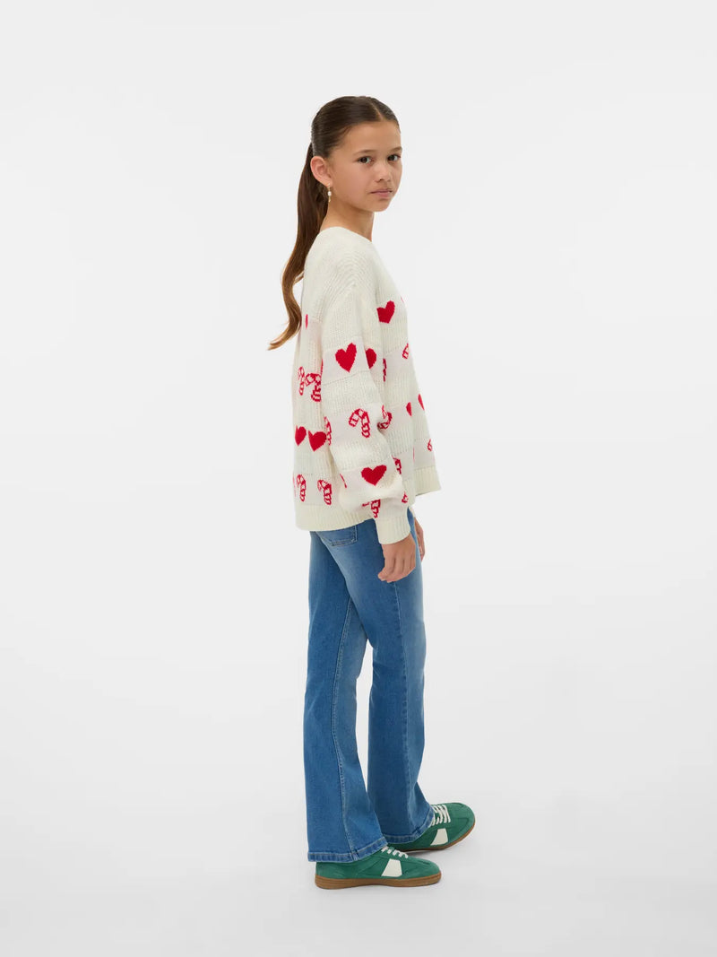 Vero Girl - Candy Hearts Knit Sweater