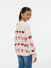 Vero Girl - Candy Hearts Knit Sweater