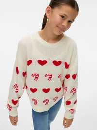 Vero Girl - Candy Hearts Knit Sweater