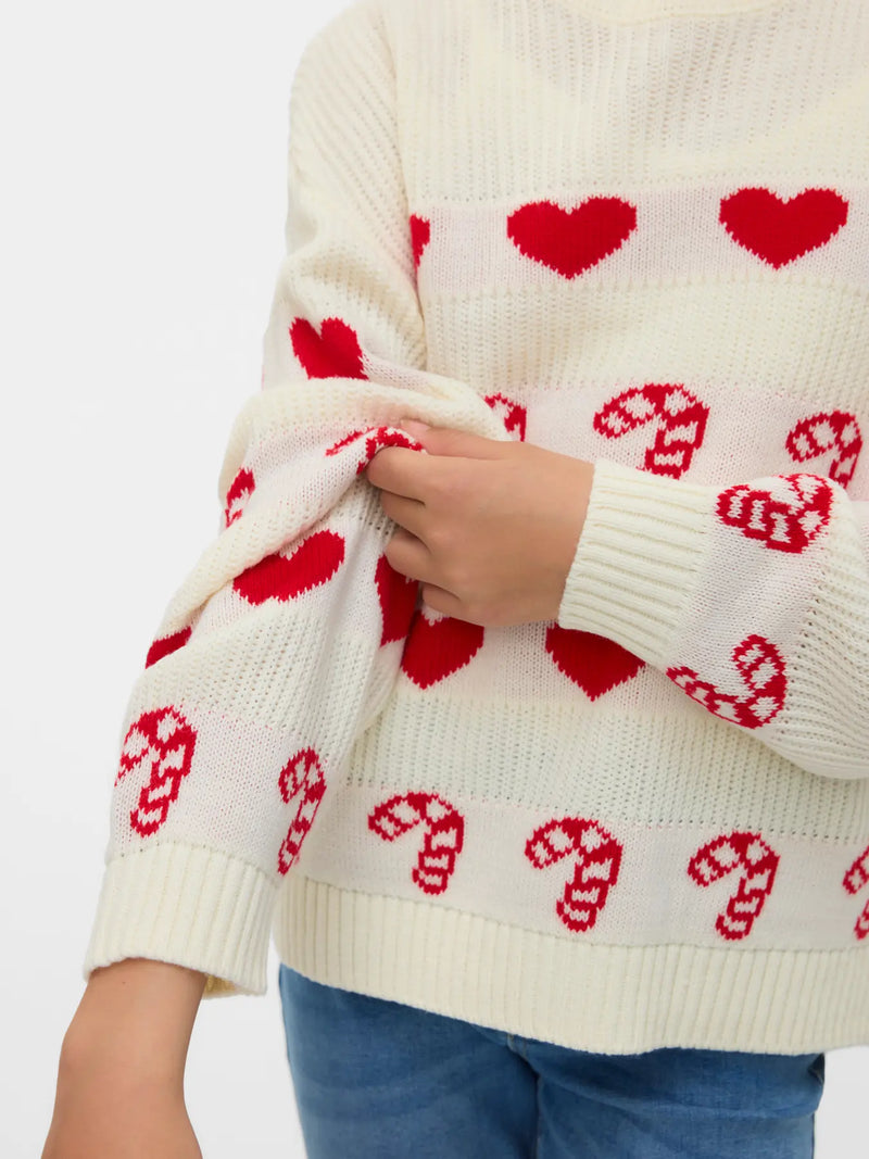 Vero Girl - Candy Hearts Knit Sweater