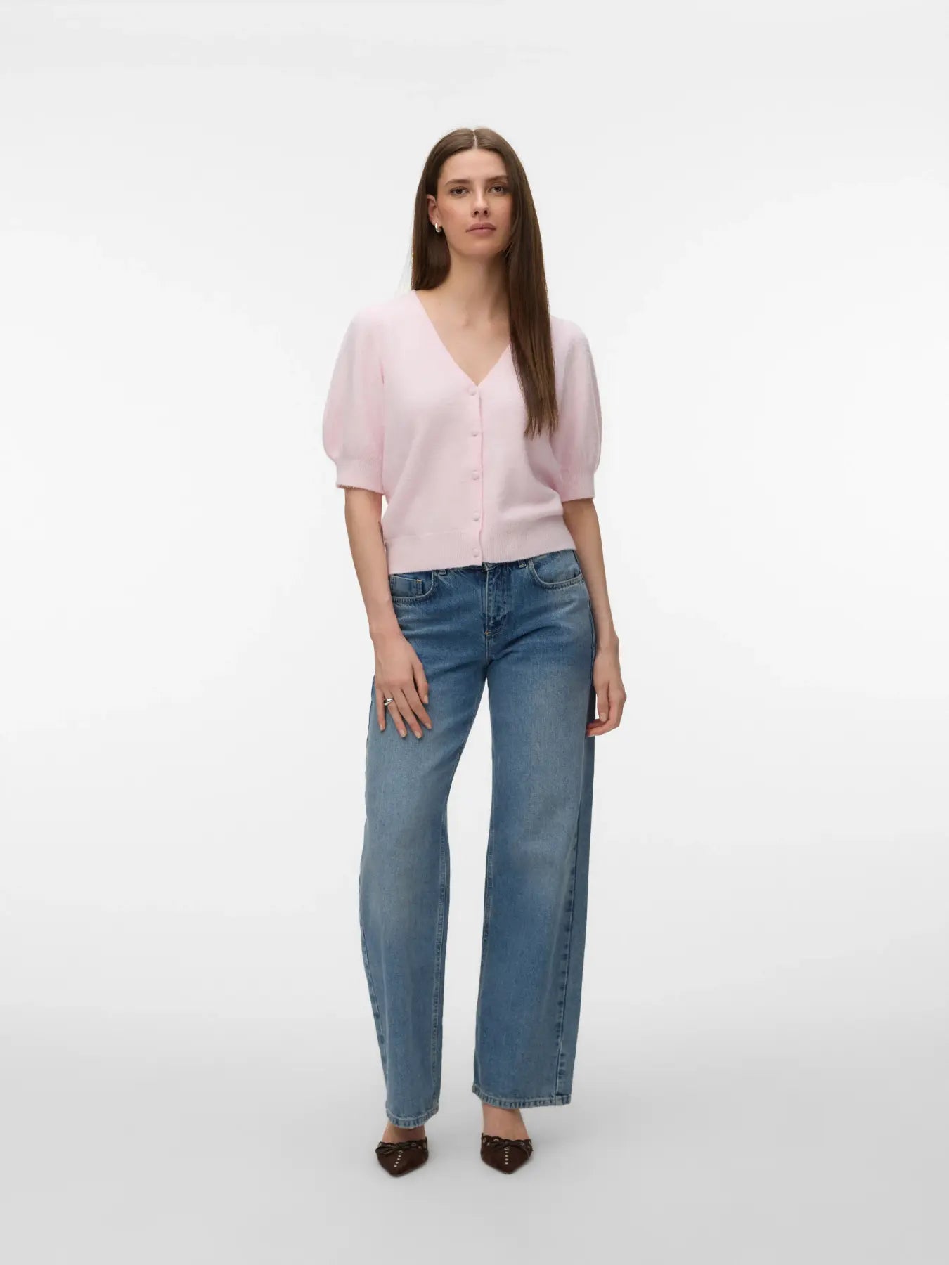 Vero Moda - Doffy 2/4 Sleeve Button Cardigan