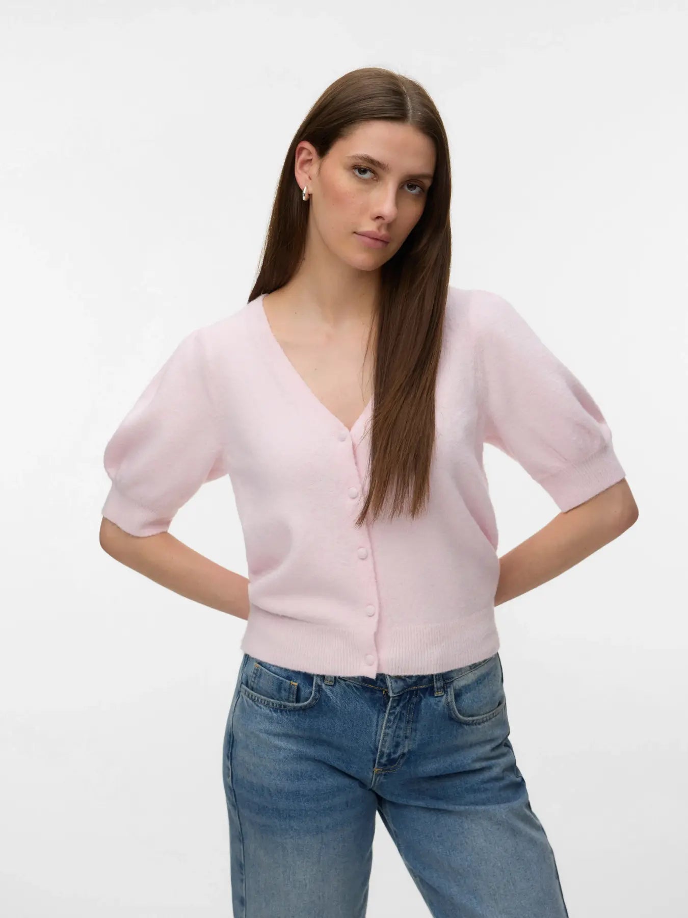 Vero Moda - Doffy 2/4 Sleeve Button Cardigan