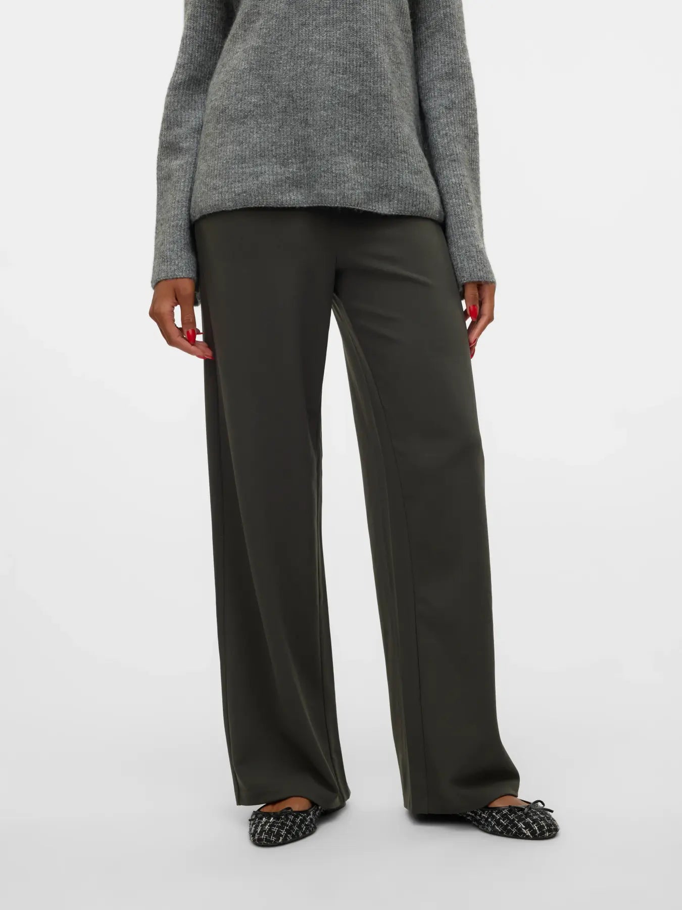 Vero Moda - Berlin Midrise Wide Leg Dress Pants